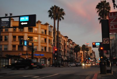 night at Long Beach