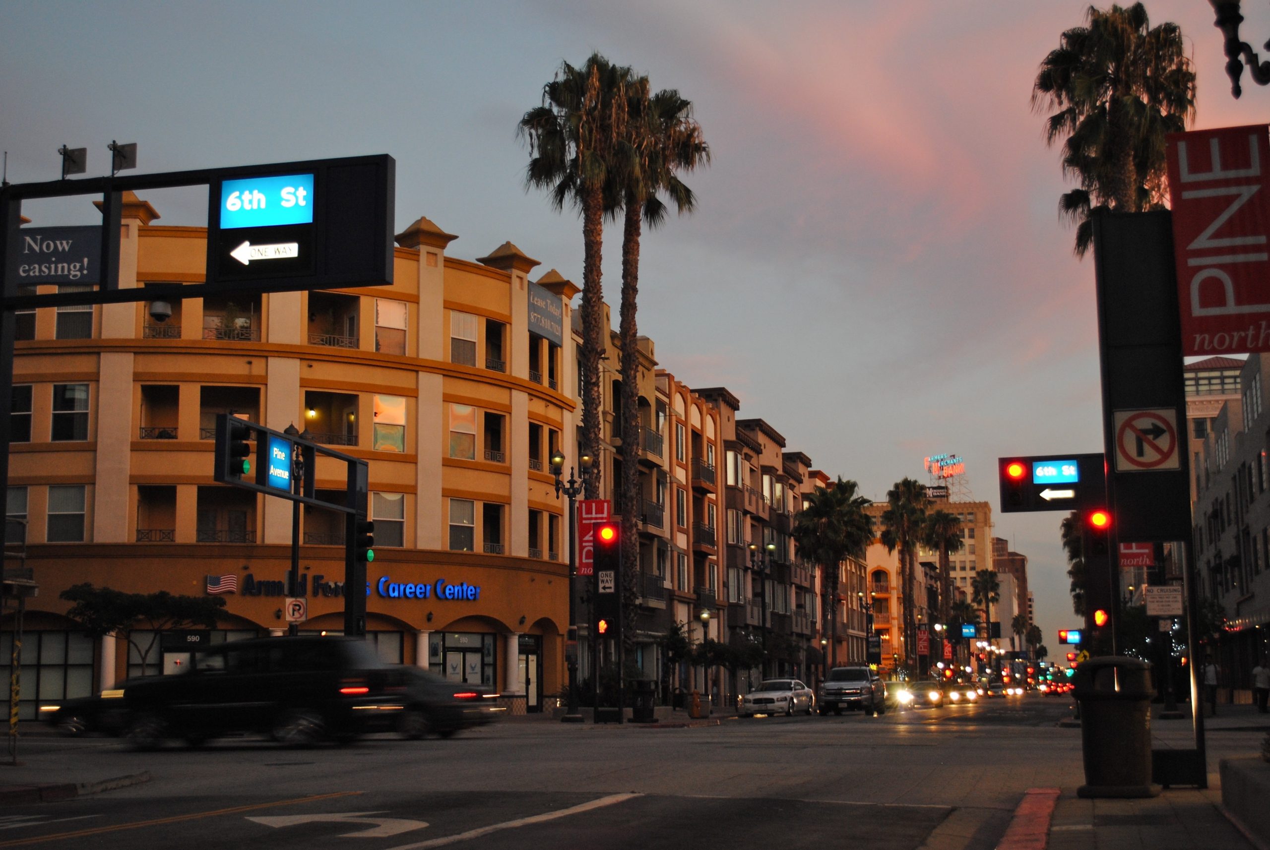 night at Long Beach